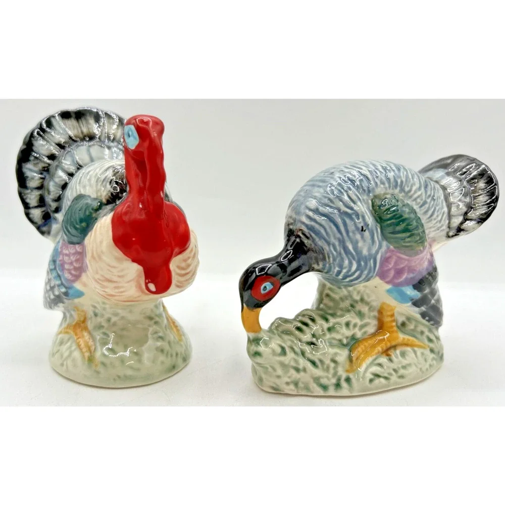 Vintage Retro Salt and Pepper Shakers‎ Turkey Tom & Hen U260/31